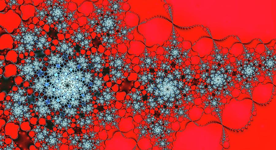 Pattern Synchro Red Digital Art by Don Northup
