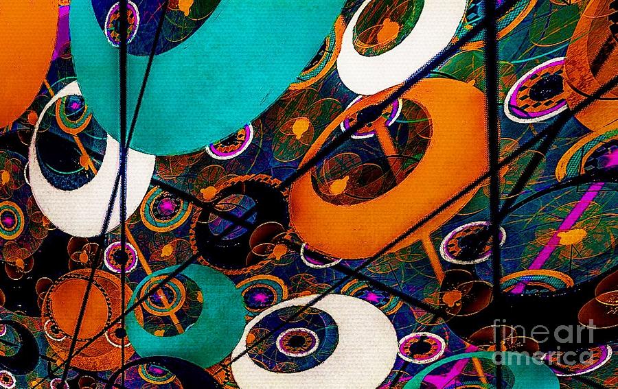 Patterned Rings Abstract Art Digital Art by Lauries Intuitive