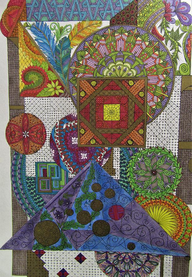 Patterns Galore Painting by Anita Hillsley