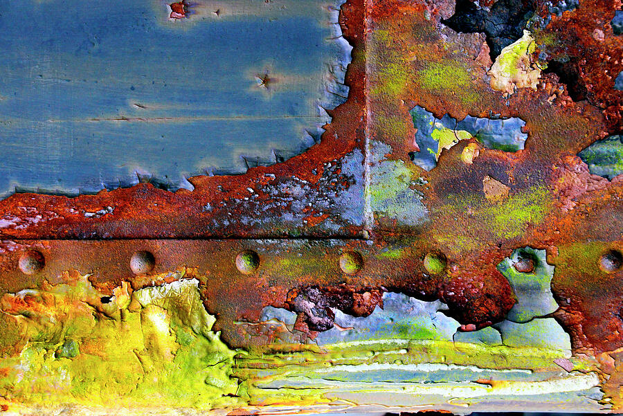 Patterns in Rust and Paint Photograph by Paul W Faust - Impressions of Light