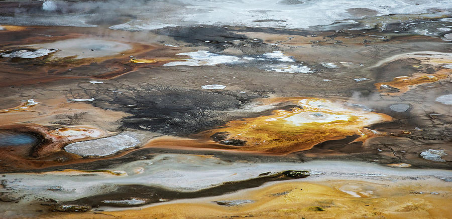 Patterns of Norris Basin Yellowstone Photograph by Alex Mironyuk