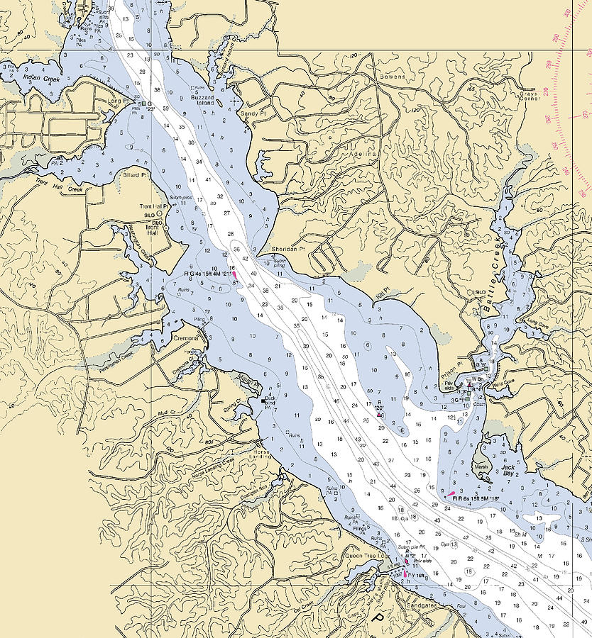 Patuxent Rivermaryland Nautical Chart Mixed Media by Sea Koast Fine