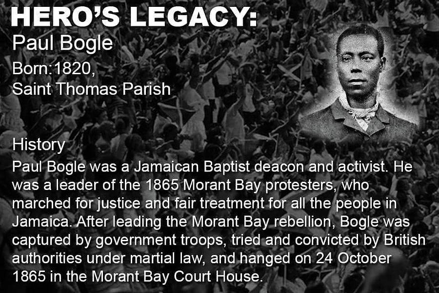 Paul Bogle Jamaican Hero Photograph by Maurio Francois - Pixels