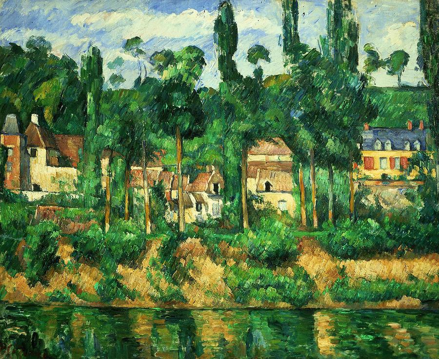Paul Cezanne / The chateau at Medan, 1879-1881, Oil on canvas, 59 x 72 cm. Painting by Paul Cezanne -1839-1906-