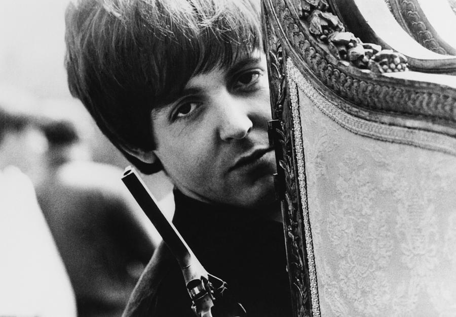 Paul Mccartney With A Gun During Sixties Photograph by Keystone-france