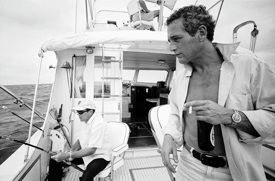 Paul Newman On A Fishing Boat Photograph by Mark Kauffman Paul Newman On A Fishing Boat Photograph by Mark Kauffman