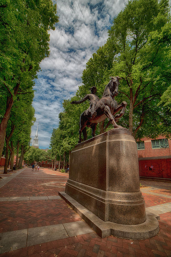Paul Revere Statue - Boston Photograph by Joann Vitali