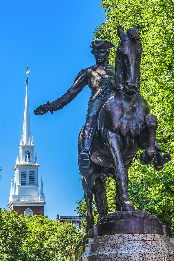 Paul Revere Statue, Old North Church Photograph by William Perry | Fine ...