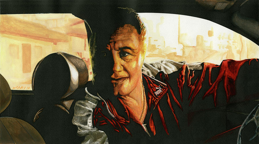 Paulie Gualtieri Painting - Paulie by Michel Ravey Paulie Gualtieri Painting - Paulie by Michel Ravey