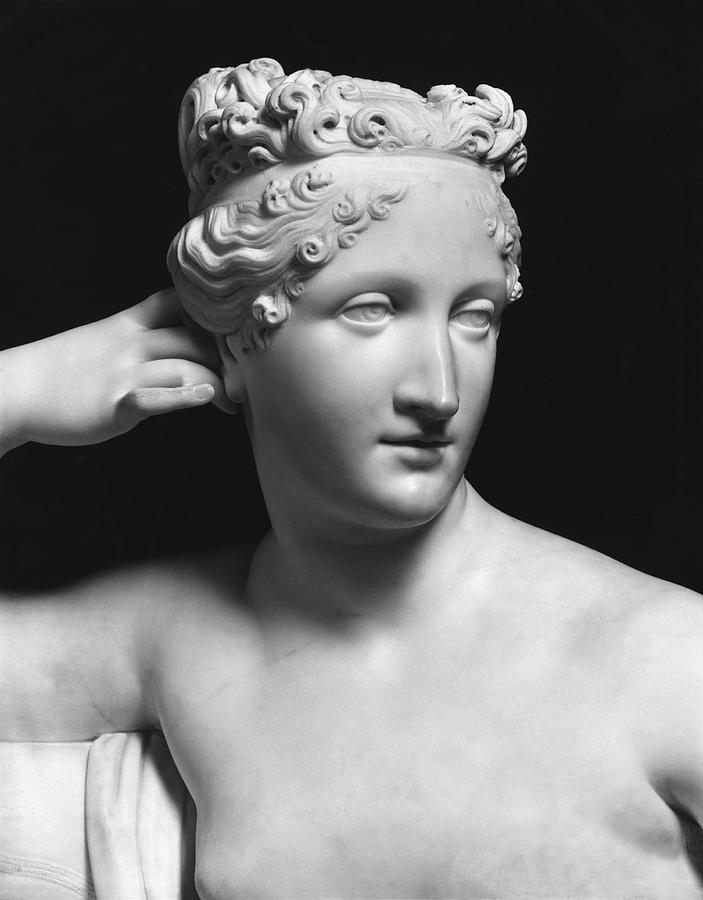 Pauline Bonaparte, As Venus Triumphant, Detail Of Head Photograph by Antonio Canova