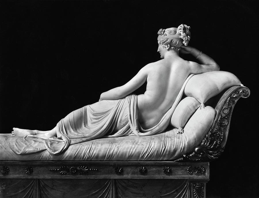 Pauline Bonaparte, Princess Borghese As Venus Triumphant, Rear View Photograph by Antonio Canova