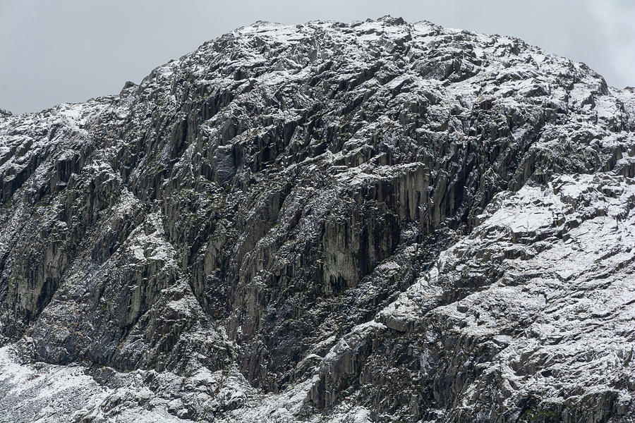 Pavey Ark in the Winter Photograph by Mark Hunter