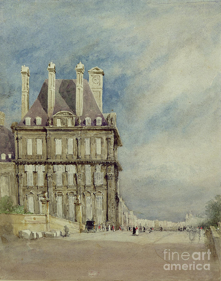 Pavillon De Flore, Tuileries, Paris Painting by David Cox