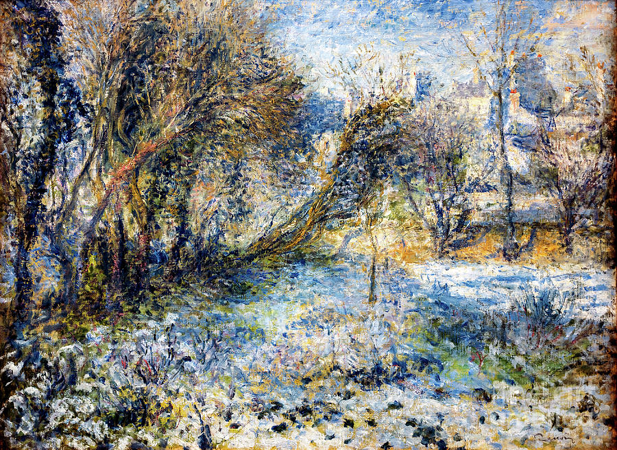 Paysage de Neige by Auguste Renoir Painting by Auguste Renoir - Pixels