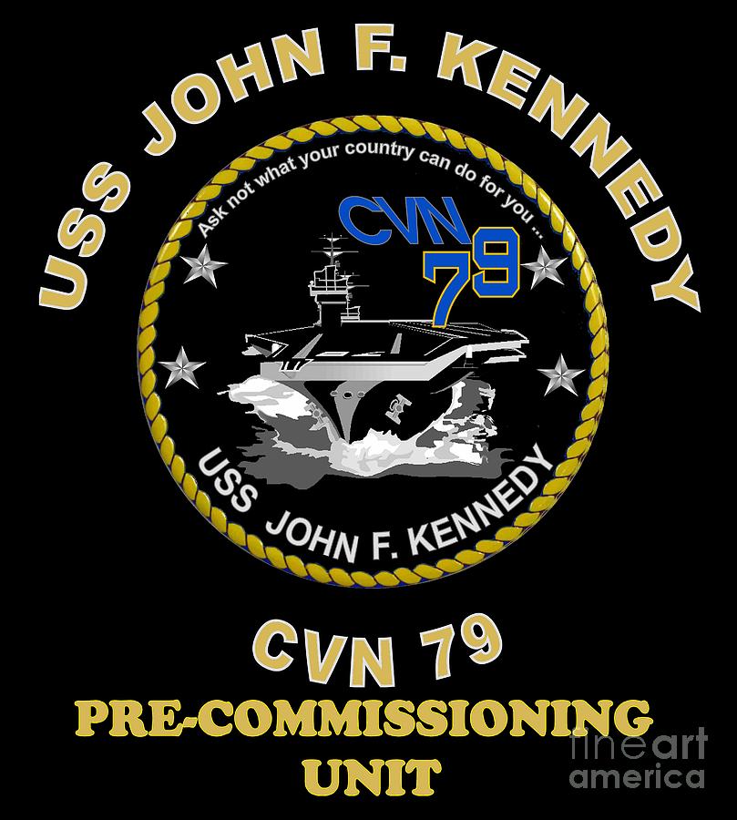 PCU 79 USS John F Kenndey for Dark Colors Digital Art by Nikki Sandler ...