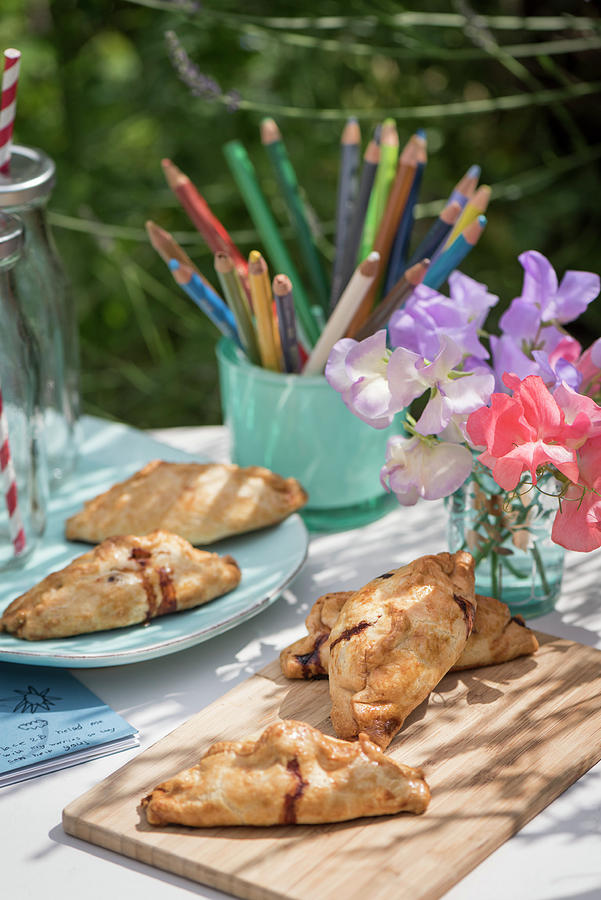 Summer Photograph - Pea And Ham Pastries For A School Lunch by Winfried Heinze