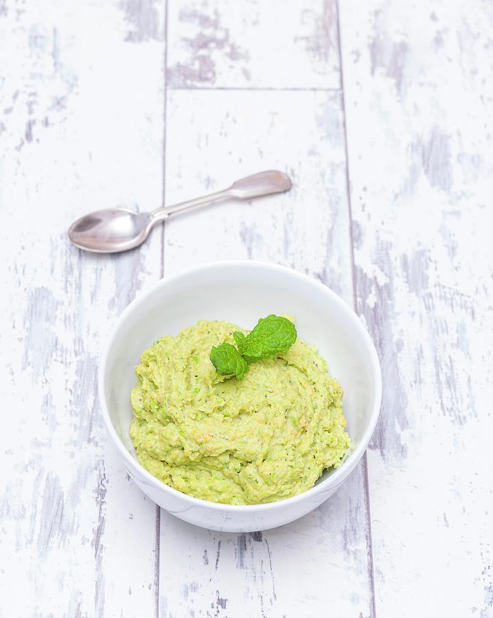 Pea Hummus With Peppermint Photograph by The Studio Collection
