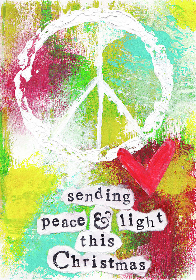Peace And Light Christmas Painting by Kathleen Tennant