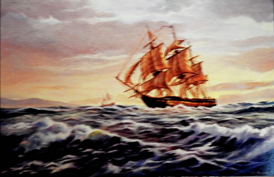 Peace At Sea Painting by Ed Breeding