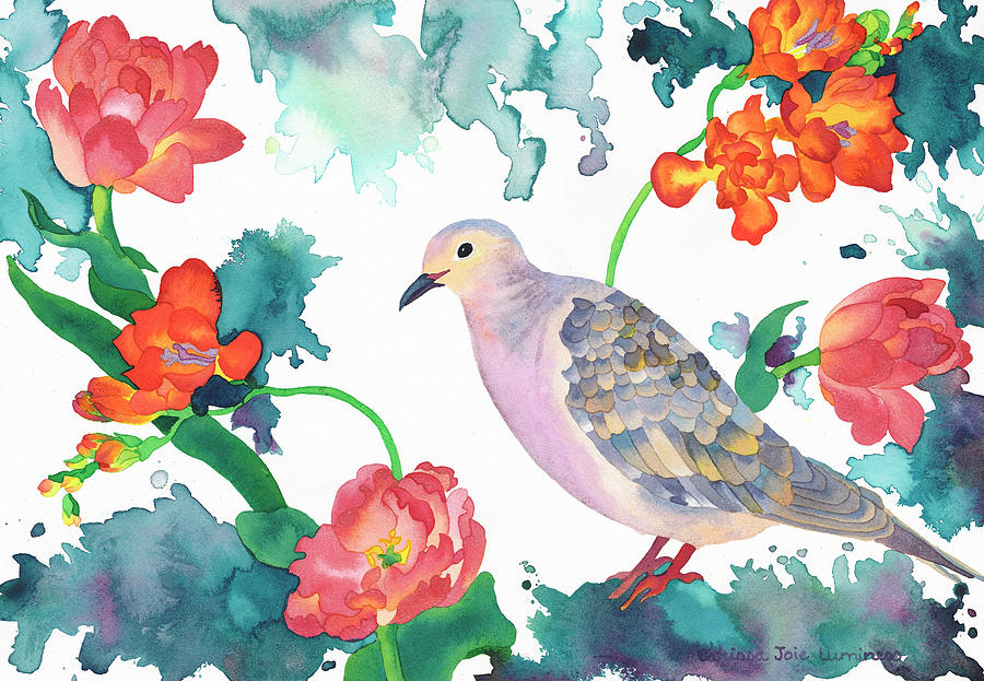 Dove Painting - Peace Dove by Carissa Luminess