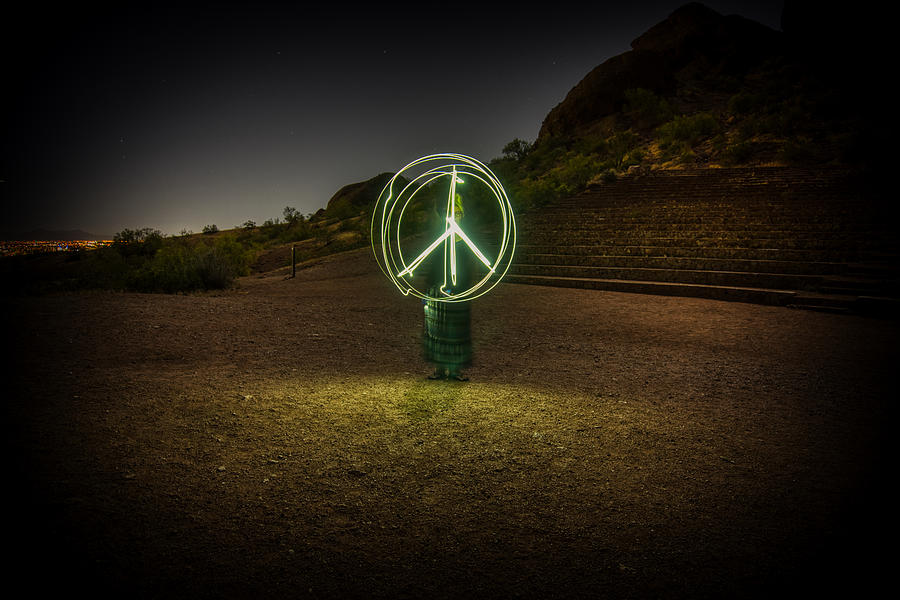 Peace Light Drawing Photograph by Anthony Giammarino