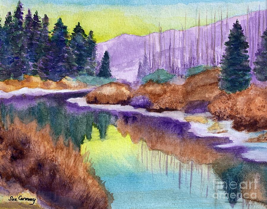 Peace Like a River Painting by Sue Carmony
