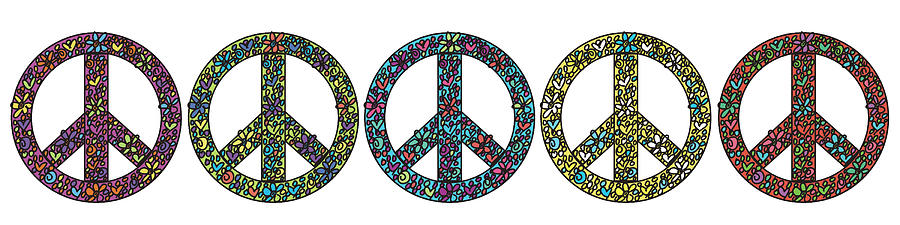 Peace Mixed Media - Peace Now! by Erin Clark