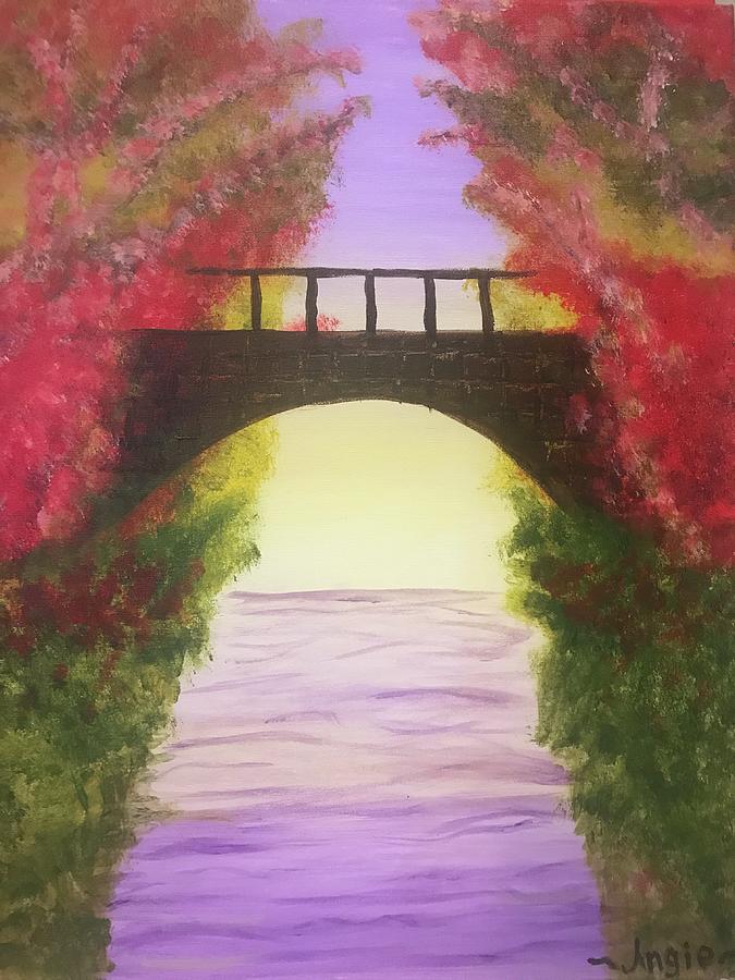 Peaceful Bridge Painting by Angela Nash | Fine Art America