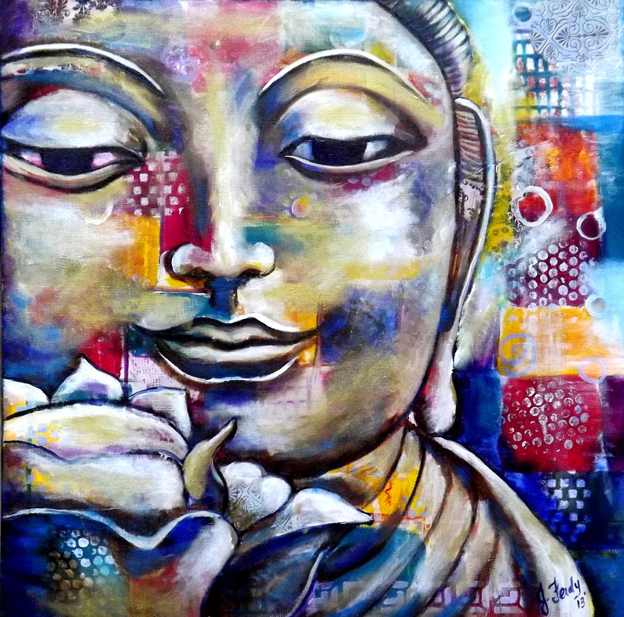 Peaceful Buddha Painting by Goddess Rockstar - Fine Art America