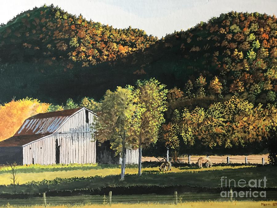 Peaceful Fall Evening Painting by Norm Starks - Fine Art America