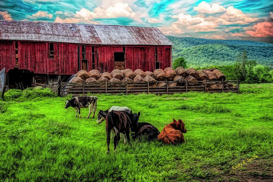 Peaceful farm scene. Digital Art by Rusty R Smith - Fine Art America