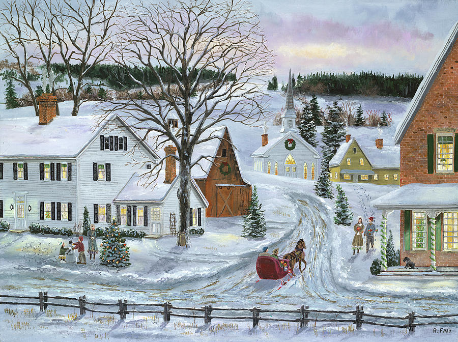 Peaceful Holiday Painting By Bob Fair 