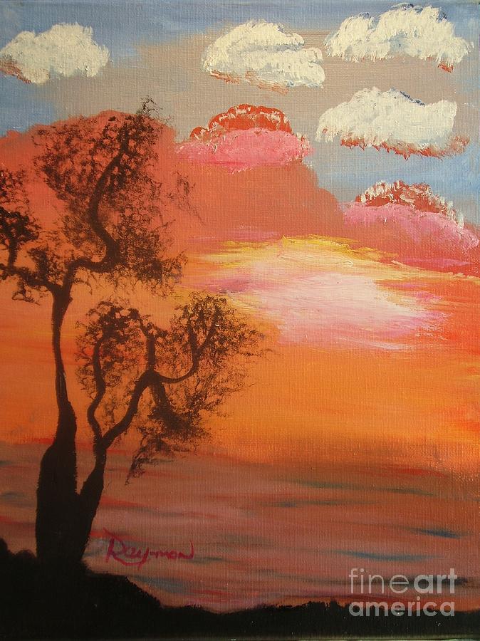 Peaceful in Africa - 105 Painting by Raymond G Deegan