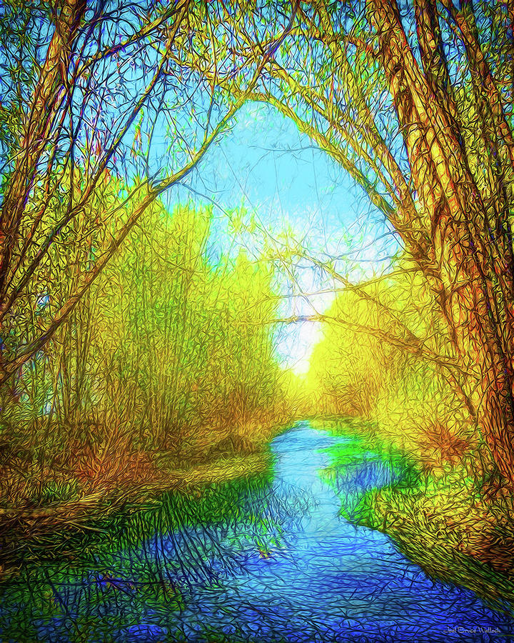 Peaceful River Spirit Digital Art by Joel Bruce Wallach