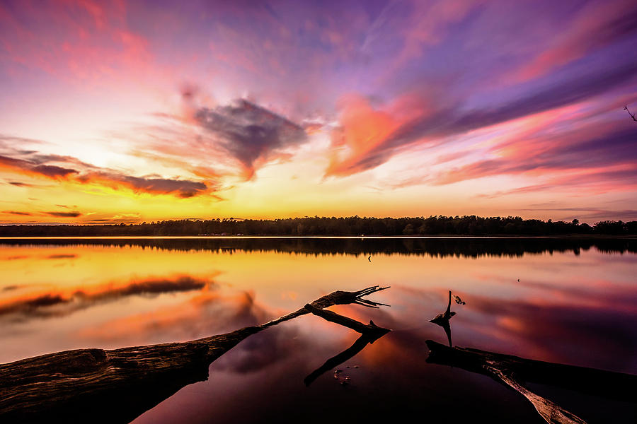 Peacefull Lake Sunset Photograph by Jordan Hill