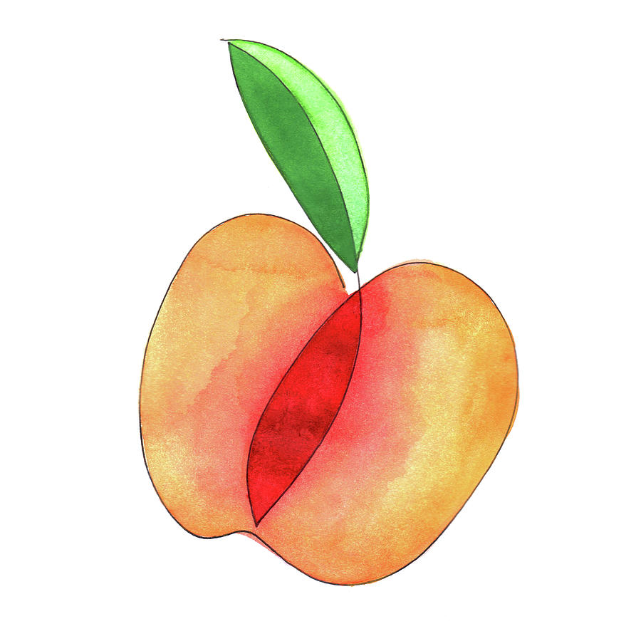 Peach of Kindess Painting by Anna Elkins