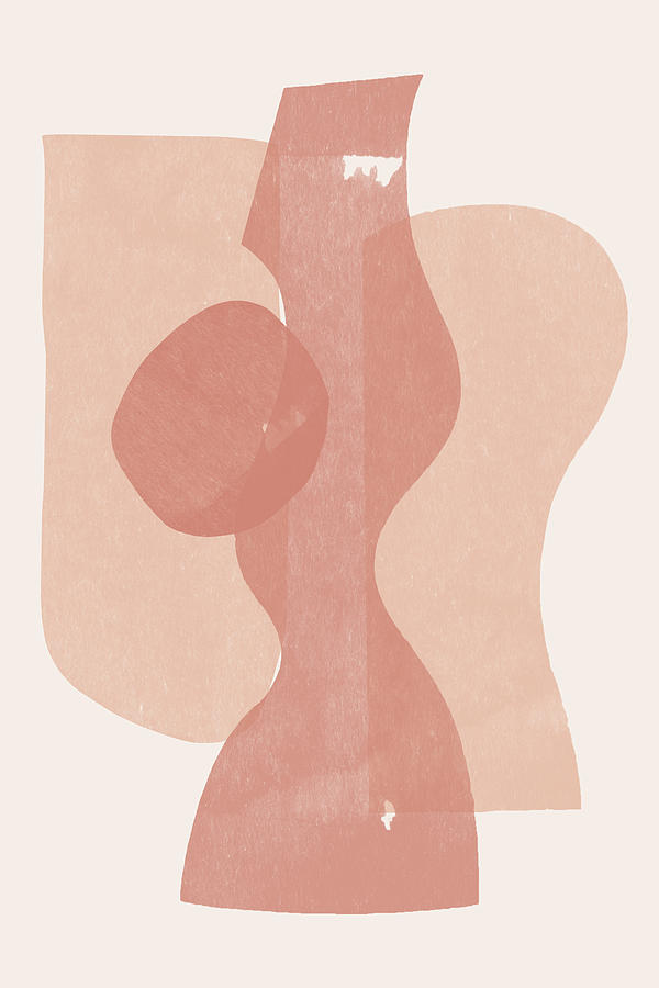 Peach Paper Cut Composition No.1 Photograph by The Miuus Studio