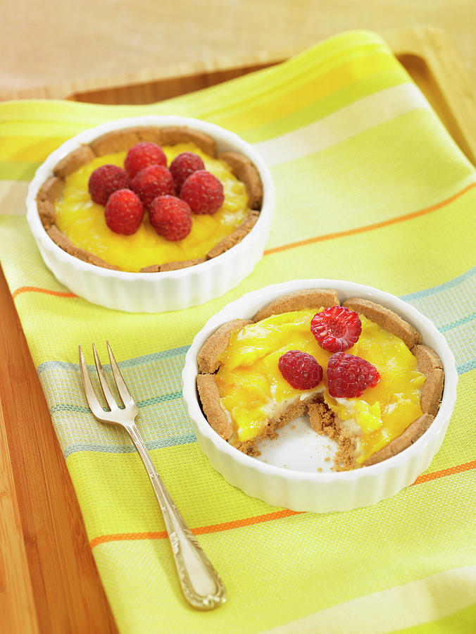 Peach Raspberry Tartlets Photograph By Lawton Fine Art America