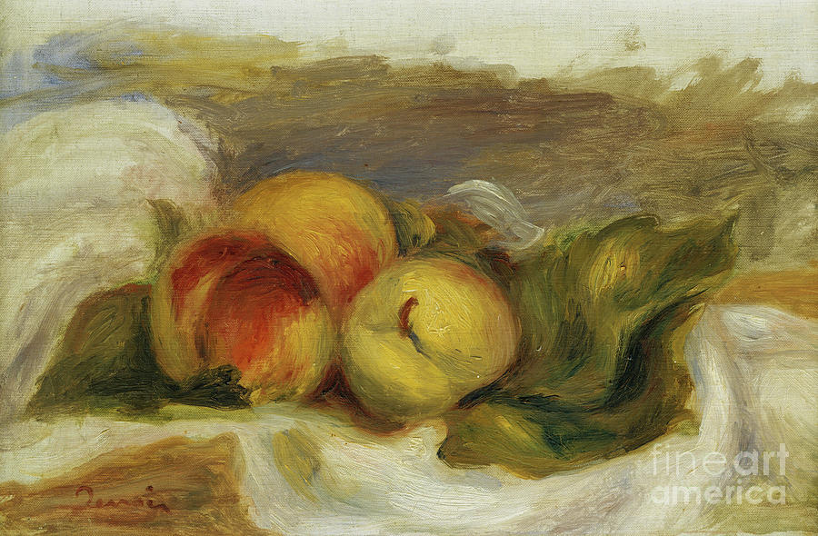 Pierre Auguste Renoir Painting - Peaches; Les Peches, C.1898 by Pierre Auguste Renoir