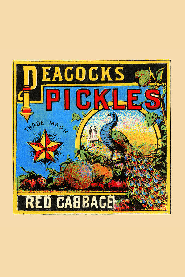 Peacock Pickles Painting by Unknown