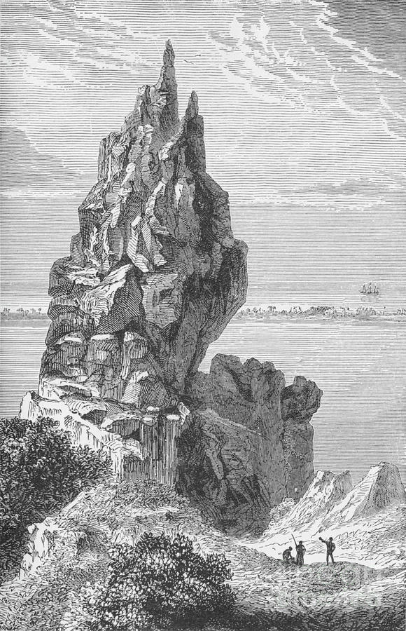 Peak And Barrier-reef Of Borabora Drawing by Print Collector