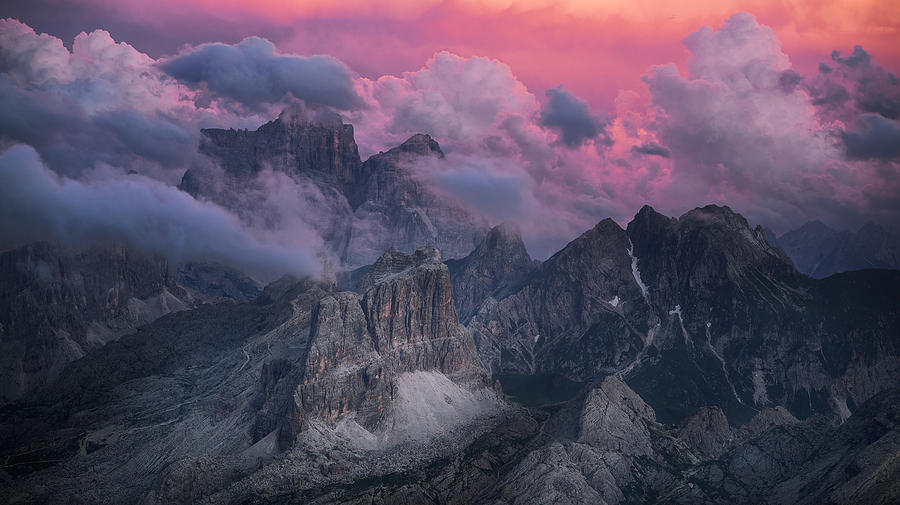 Peaks In The Clouds Photograph by Stefan Hogea