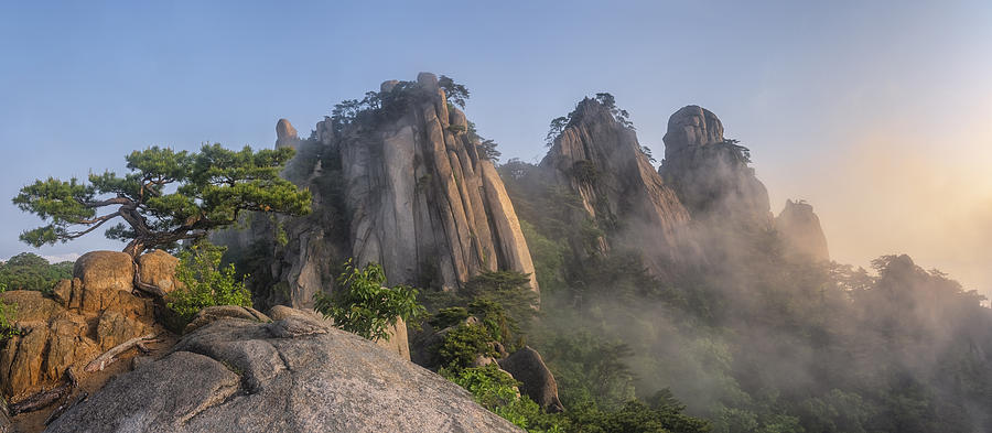 Peaks Of Dobongsan Photograph by Jaeyoun Ryu