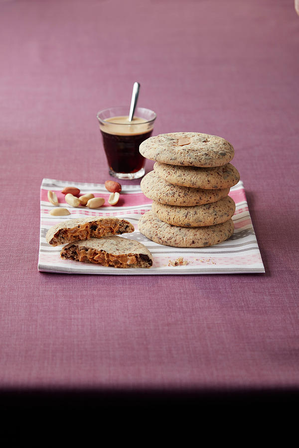 Peanut Butter Cookies And Coffee Photograph by Rafael Pranschke