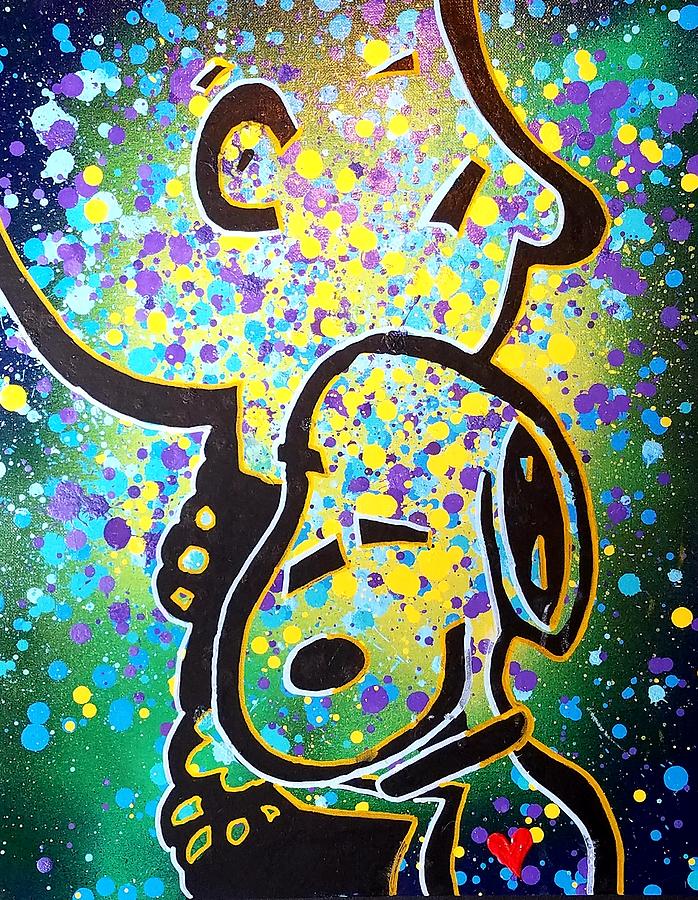 Artistic Mural BE COOL Pop Art Snoopy 