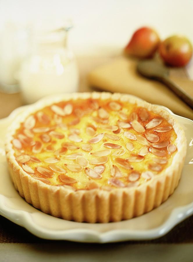Pear And Almond Tart Photograph by Sirois