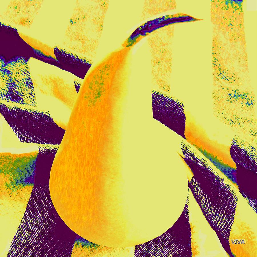 PEAR - Yellow -BLATANTLY  DIGITAL Photograph by VIVA Anderson