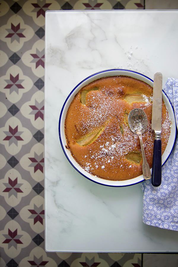 Pear Clafoutis With Brandy Photograph by Patricia Miceli