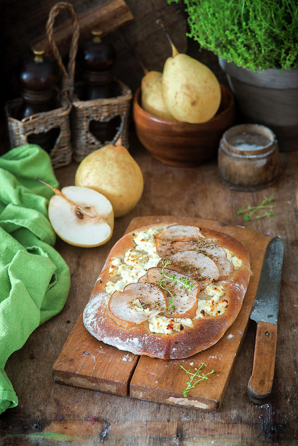 Pear Rye Flour And Cottage Cheese Pie Photograph by Irina Meliukh