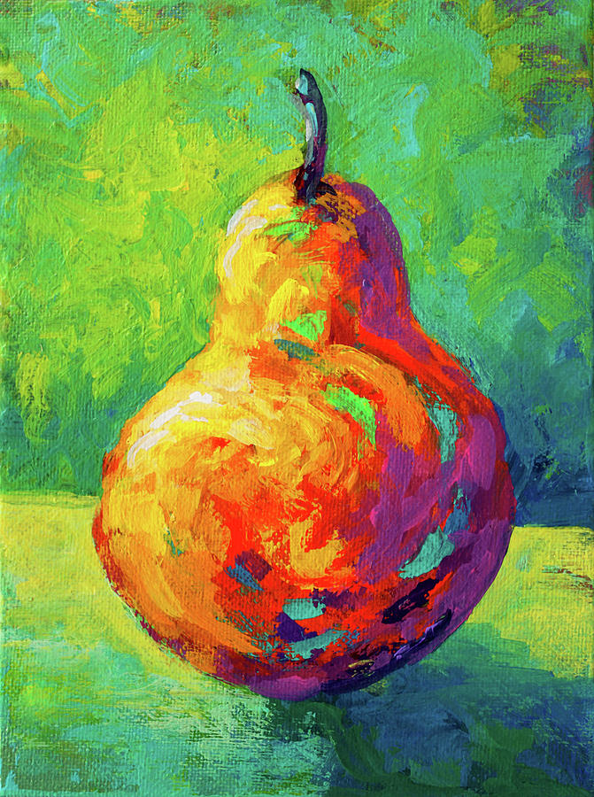 Abstract Painting - Pear V by Marion Rose